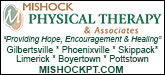 Mishock Physical Therapy & Associates Sponsorship Banner